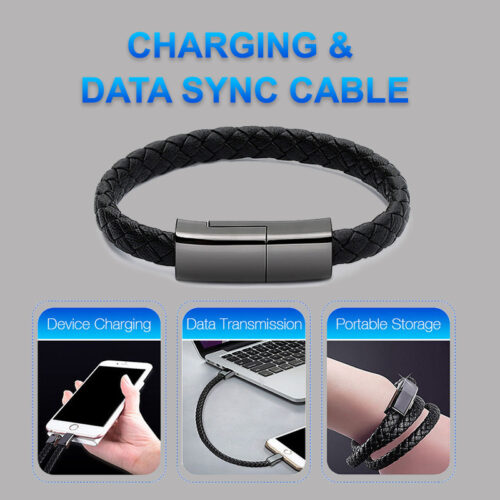 ddcce79a-9675-40a7-a240-debeb4306865.jpg New Bracelet Charger USB Charging Cable Data Charging Cord For IPhone14 13 Max USB C Cable For Phone Micro Cable